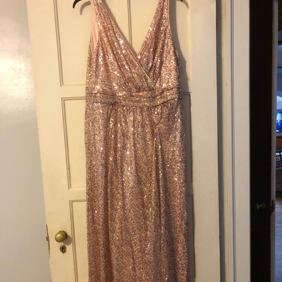 green emerald velvet dress David's Bridal Gold Metallic Taupe Lace and Mesh Long Strapless Dress   Sonderleigh
